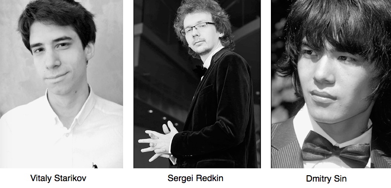Portraits. Demi-finale piano du concours Reine Elisabeth. Vitaly Starikov, Sergei Redkin et Dmitry Sin. 2021-05-10